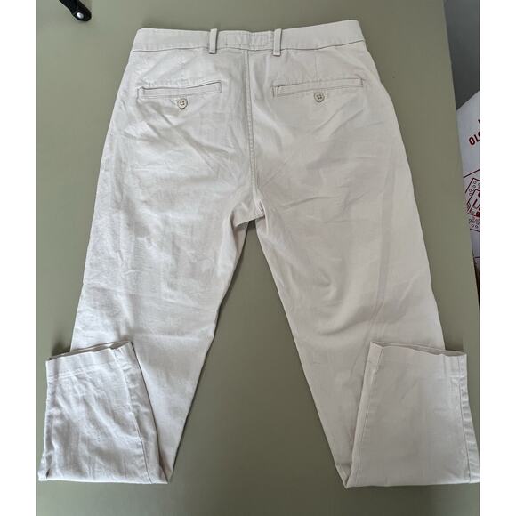 Abercrombie & Fitch Stretch Light Cream Colored Pants Men’s 29Wx30L - Picture 6 of 6